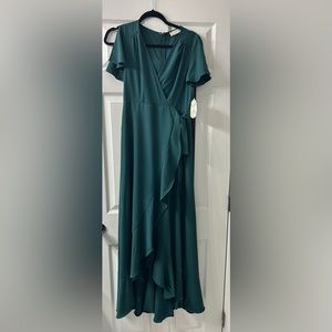 Altar’d State Maxi Dress - Hunter Green, Size Medium